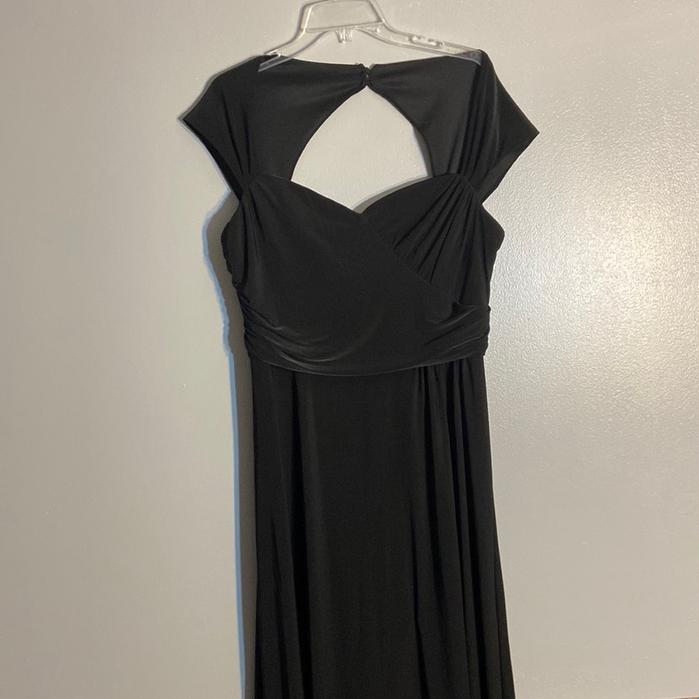 Simple black gown